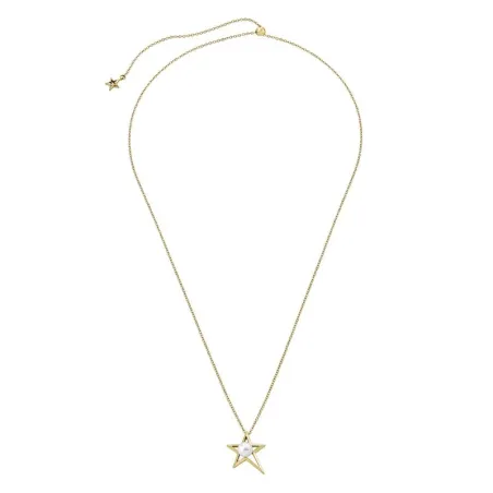 Gargantilla Majorica Mujer Estrella Plata Baño Oro y Perla blanca 8mm 16028.01.0.000.010.1