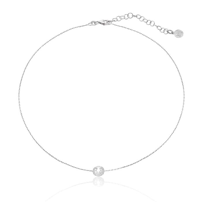 Collar Majorica Giselle Mujer Plata Baño Rodio y Perla blanca 7mm 16341.01.2.000.010.1