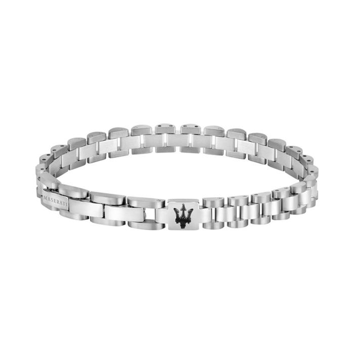Pulsera Maserati Plateada Acero Hombre JM219AQH18
