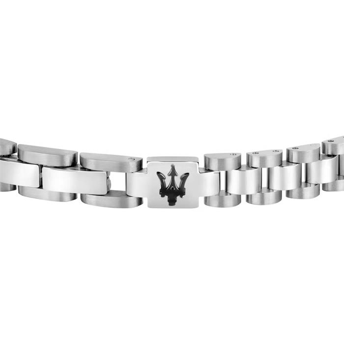 Pulsera Maserati Plateada Acero Hombre JM219AQH18