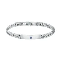 Pulsera Maserati Plateada Acero Hombre JM222AVD05