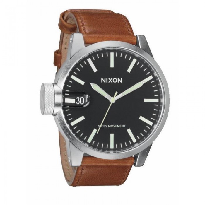 Reloj Nixon Cab. cor. cuero mar. esf. ne