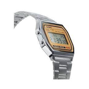 Reloj Casio Collection  Vintage Plateado y Naranja Unisex A158WEA-9EF 2