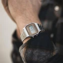 Reloj Casio Collection  Vintage Plateado y Naranja Unisex A158WEA-9EF