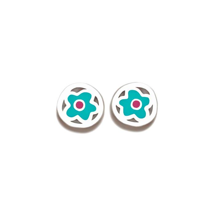 Pendientes Agatha Ruiz de la Prada Rigoberta Flor Azul 020RIG