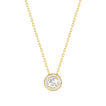Collar AUREA en acero 925 y circonitas (ORO AMARILLO) (E) BLANCO