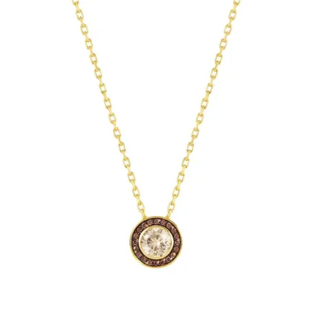 Collar AUREA en acero 925 y circonitas (ORO AMARILLO) (E) CHAMPAN