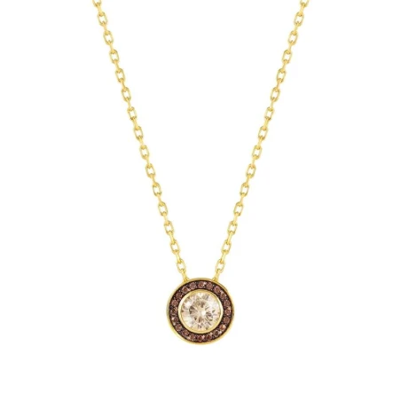 Collar AUREA en acero 925 y circonitas (ORO AMARILLO) (E) CHAMPAN