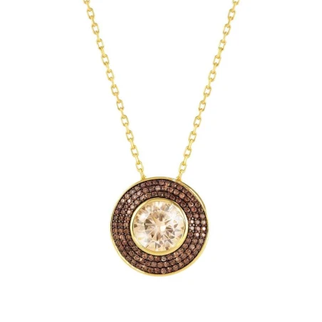 Collar AUREA en acero 925 y circonitas (ORO AMARILLO) (GRANDE) (E) CHAMPAN
