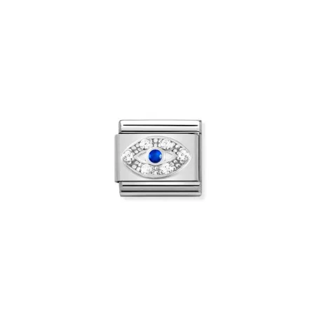 Composable CL SIMBOLOS acero, Cubic Zirc. y plata 925 Ojo