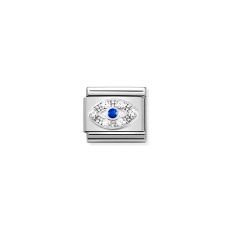 Composable CL SIMBOLOS acero, Cubic Zirc. y plata 925 Ojo
