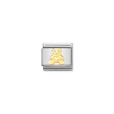 Composable Classic SIMBOLOS acero y oro 18k Oso