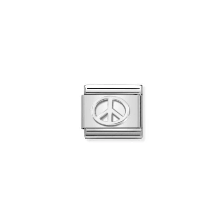 Composable Classic SIMBOLOS acero y plata 925 Simbol Paz
