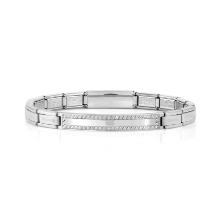 Pulseras TRENDSETTER ed. NEW YORK Smarty en acero y circonitas (PLACA LISA) acero