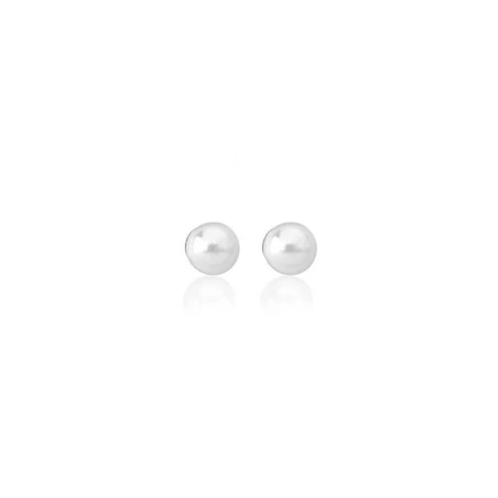 Pendientes Majorica Cies Mujer Plata Baño Oro y Perla 4mm 00320.01.1.000.701.1