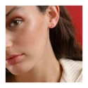 Pendientes Majorica Cies Mujer Plata Baño Oro y Perla 4mm 00320.01.1.000.701.1