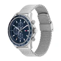 Reloj Tommy Hilfiger Miles Hombre Plateado y Azul Multifunción 1792018