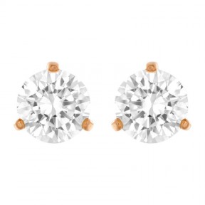 Pendientes Swarovski Stud Solitaire Mujer Baño Oro Rosa y Cristal Blanco 5112156 2