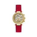 Reloj Guess Solstice Mujer Rojo y Dorado Multifunción GW0484L1