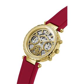 Reloj Guess Solstice Mujer Rojo y Dorado Multifunción GW0484L1 2