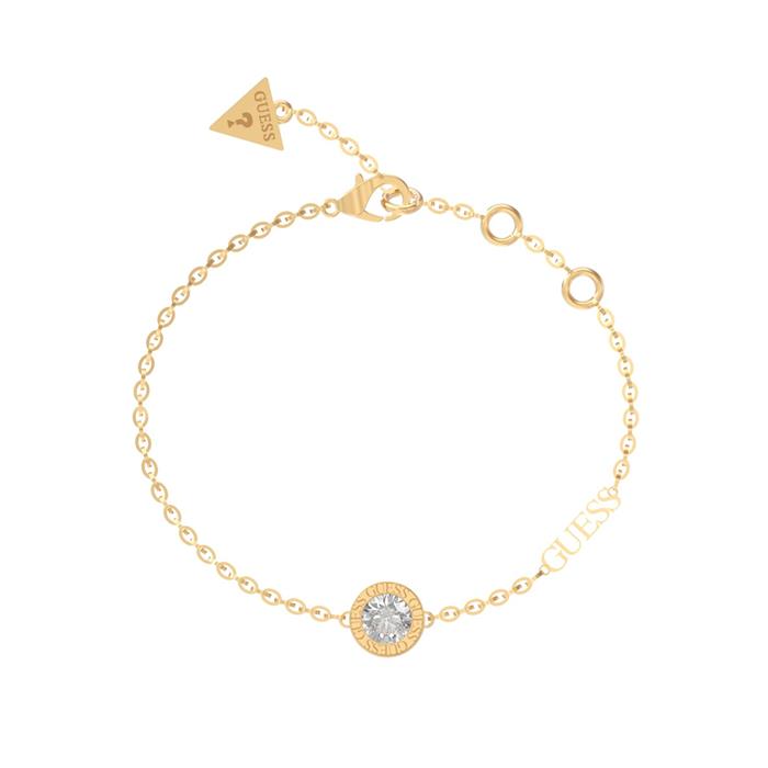 Pulsera Guess Color My Day Mujer Acero Baño Oro y Cristal brillante JUBB02246JWYGS