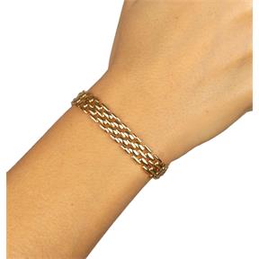 Pulsera Vidal&Vidal Cadena Panther Baño Oro X9642917 2