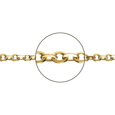 Cadena ARGYOR oro amarillo 18k modelo rolo plana 066281040