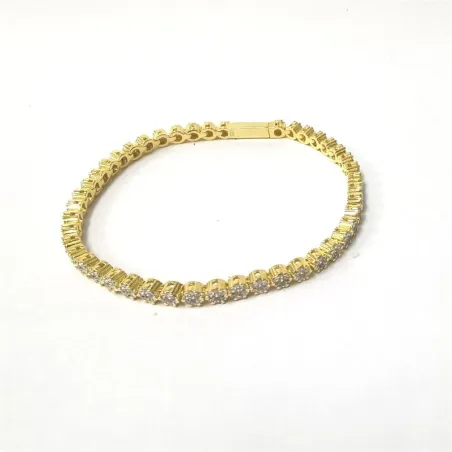 Pulsera Itemporality Martina Mujer Plata Baño Oro y Circonitas Blancas SBR-201-003-UU