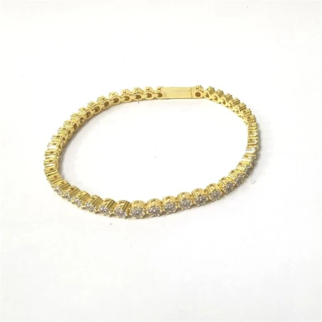 Pulsera Itemporality Martina Mujer Plata Baño Oro y Circonitas Blancas SBR-201-003-UU