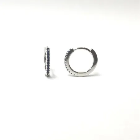 Pendientes Itemporality Serena Mujer Aro Plata y Circonitas azules SEA-107-144-UU