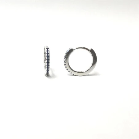 Pendientes Itemporality Serena Mujer Aro Plata y Circonitas azules SEA-107-144-UU