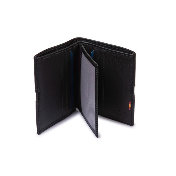 Cartera Hispania Colors Piel Negra  y Bandera España 35/S COLECCIÓN 80