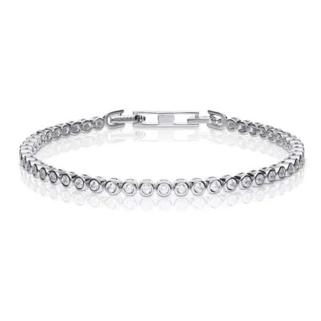 Pulsera DiamonFire Mujer Plata y Circonitas blancas en bisel 6405041082