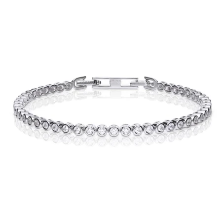 Pulsera DiamonFire Mujer Plata y Circonitas blancas en bisel 6405041082