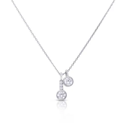 Gargantilla DiamonFire Mujer Plata y Circonitas en Bisel 6312391082