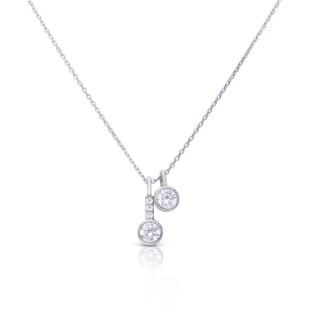 Gargantilla DiamonFire Mujer Plata y Circonitas en Bisel 6312391082