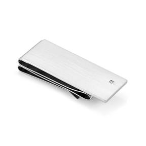 Clip de dinero STRONG ed. DIAMOND en acero y diamantes (SATINADO) Diamante BLANCO