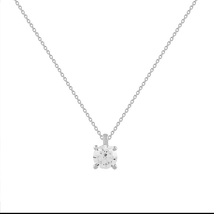 Gargantilla Itemporality Lux Oro Blanco 18Kt y Diamante Creado en Laboratorio GNL-101-125-UU