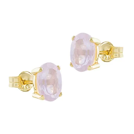 Pendientes Itemporality Lux Oro Amarillo 18Kt y Cuarzo Rosa GEA-203-145-UU