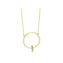 Gargantilla Le Carré Círculo y Barrita Oro 18Kt y Diamantes GD112OA.00