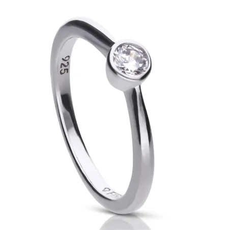 Anillo Diamonfire Plata y Circonita 4mm 6118101582