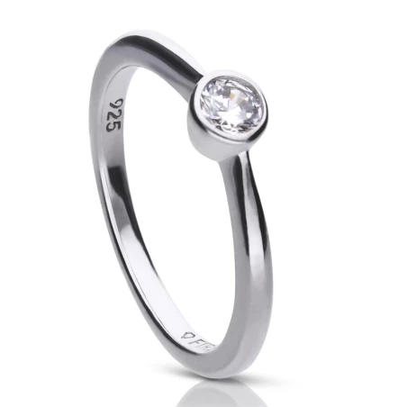 Anillo Diamonfire Plata y Circonita 4mm 6118101582