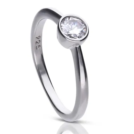 Anillo Diamonfire Plata y Circonita 5mm 6118111582