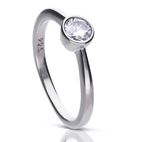 Anillo Diamonfire Plata y Circonita 5mm 6118111582