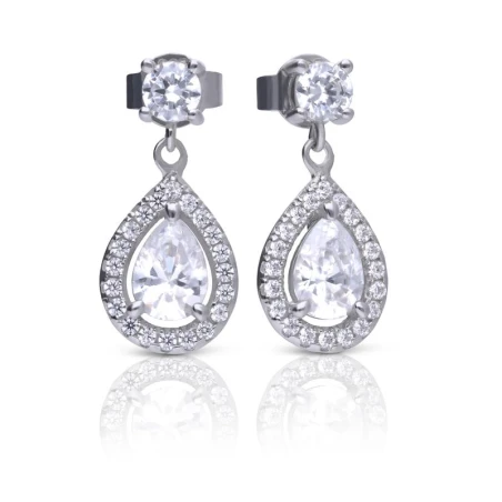 Pendientes Colgantes Diamonfire Bridal Plata y Circonitas 6214741082