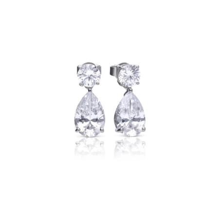 Pendientes Colgantes Diamonfire Bridal Plata y Circonitas 6214801082