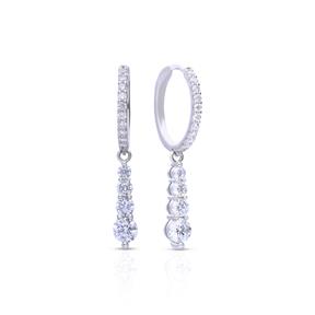 Pendientes Diamonfire Aro Plata y Circonitas 6221781082