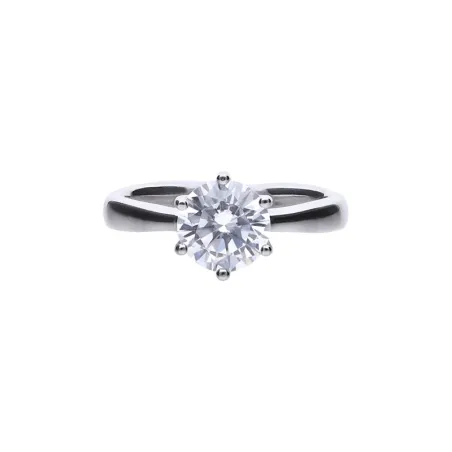 Anillo Diamonfire Plata Triple Baño y Circonita 8mm 6114891082