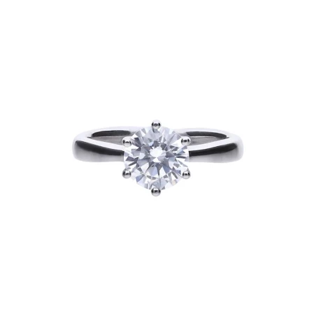 Anillo Diamonfire Plata Triple Baño y Circonita 8mm 6114891082