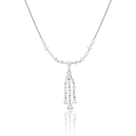 Gargantilla Diamonfire Cocktail Plata Triple Baño y Circonitas 6311981082
